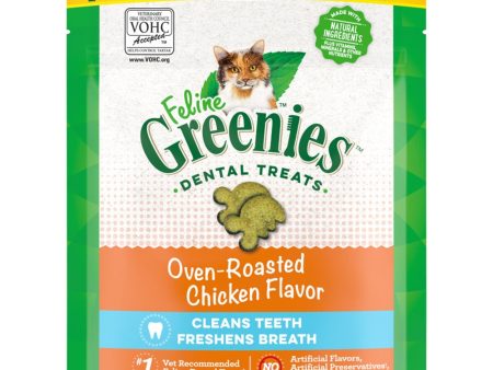 Greenies Feline Adult Cat Dental Treats Oven Roasted Chicken 1ea 4.6 oz Discount