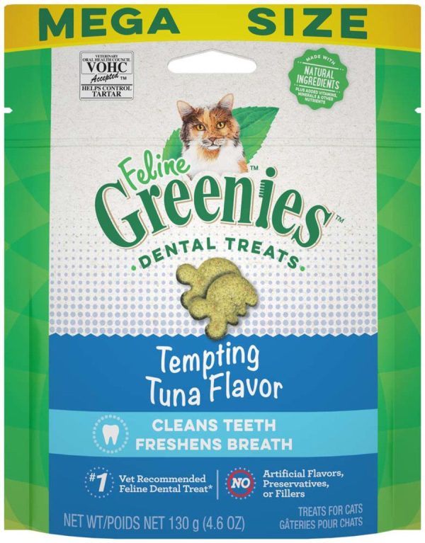 Greenies Feline Adult Cat Dental Treats Tempting Tuna 1ea 4.6 oz For Cheap