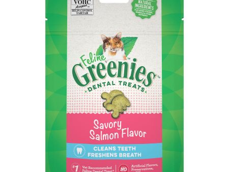 Greenies Feline Adult Cat Dental Treats Savory Salmon 1ea 2.1 oz Sale