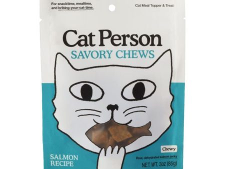 Cat Person Cat Soft Chews Treat Salmon 3Oz For Sale