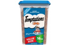 Temptations Classics Crunchy & Soft Adult Cat Treats Savory Salmon 1ea 16 oz Fashion