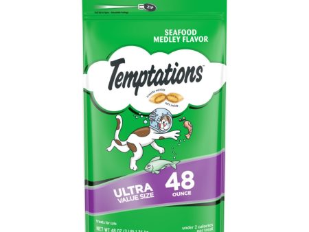 Temptations Classics Crunchy & Soft Adult Cat Treats Seafood Medley 1ea 48 oz Online