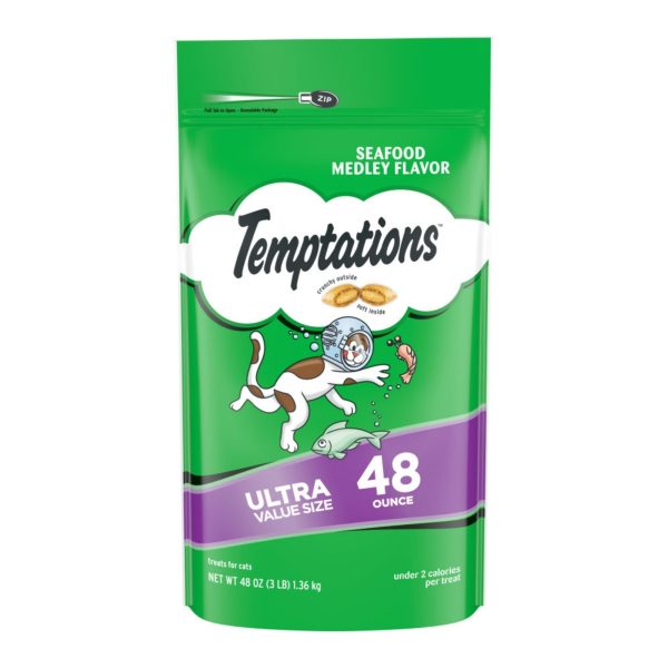 Temptations Classics Crunchy & Soft Adult Cat Treats Seafood Medley 1ea 48 oz Online