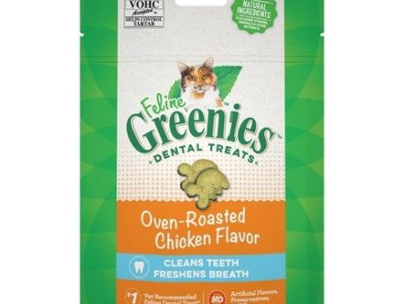 Greenies Feline Adult Cat Dental Treats Oven Roasted Chicken 1ea 2.1 oz For Cheap