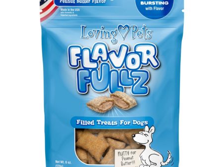 Loving Pets Flavorfullz Filled Dog Treats Peanut Butter, 1ea 6 oz For Sale