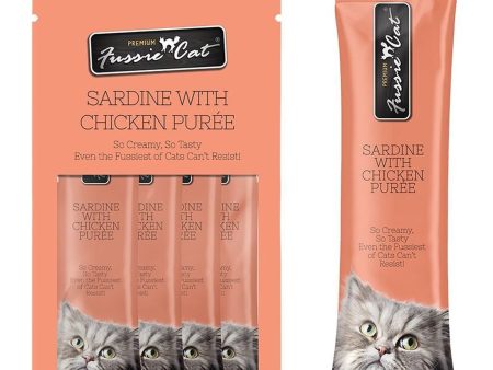 Fussie Cat Puree Sardine Wl Chicken 2oz 18count Cheap