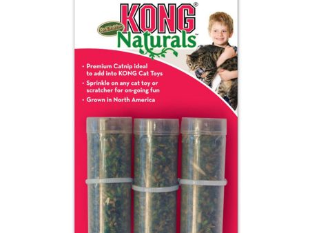 KONG Naturals Premium Catnip Refillable Tubes 1ea 9 g, 3 pk Online Sale