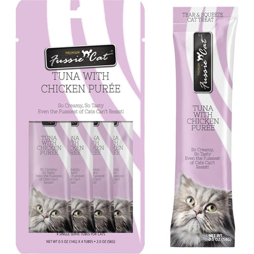 Fussie Cat Treat Tuna With Chicken Puree 2oz 18count Discount