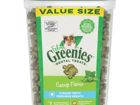 Greenies Feline Adult Cat Dental Treats Catnip 1ea 9.75 oz Discount