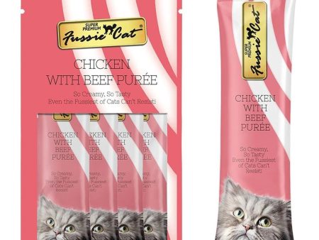 Fussie Cat Puree Chicken Wl Beef 2oz 18count Discount