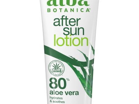 Alba Botanica, After Sun Lotion, 80% Aloe Vera, 8 fl oz Online now