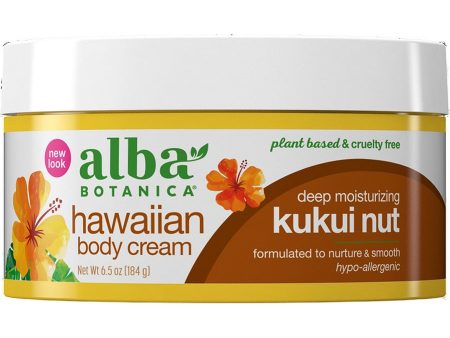 Alba Botanica, Hawaiian Body Cream, Kukui Nut, 6.5 oz Online