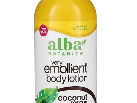 Alba Botanica, Very Emollient Body Lotion, Coconut Rescue, 32 oz Fashion