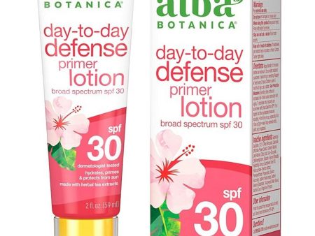 Alba Botanica, Day-to-Day Defense Primer Lotion Broad Spectrum SPF 30, 2 fl oz on Sale