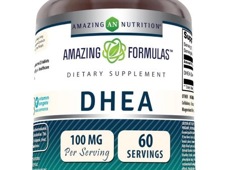 Amazing Formulas, DHEA, 100 mg, 60 servings, 120 Tablets Online now