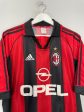 1998 00 AC MILAN MALDINI #3 HOME SHIRT (L) ADIDAS Cheap