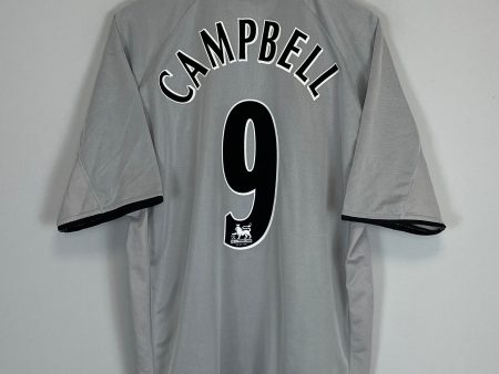 2001 02 EVERTON CAMPBELL #9 AWAY SHIRT (L) PUMA on Sale