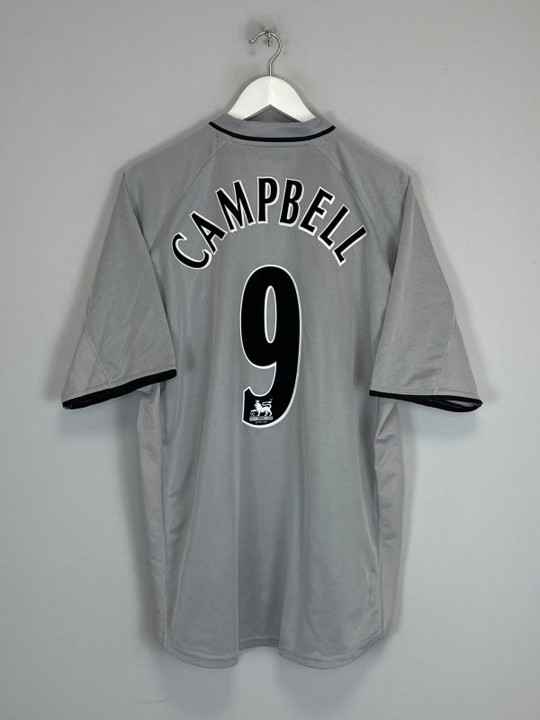 2001 02 EVERTON CAMPBELL #9 AWAY SHIRT (L) PUMA on Sale