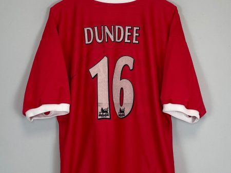 1998 00 LIVERPOOL DUNDEE #16 *SIGNED* HOME SHIRT (XL) REEBOK Online Sale