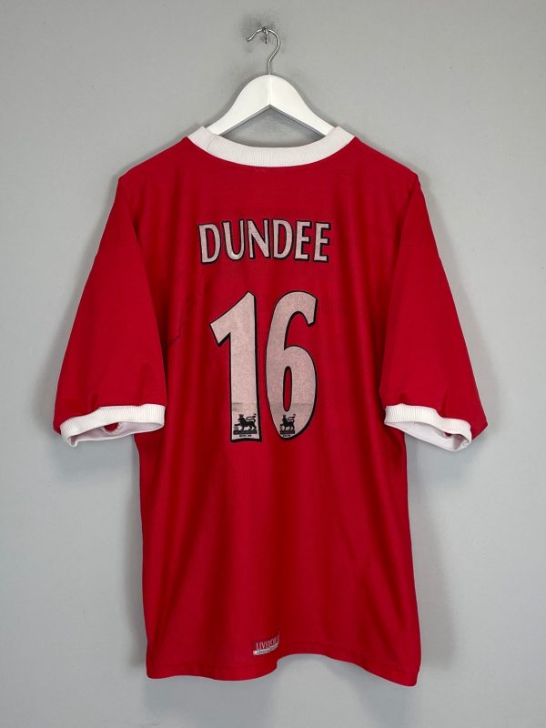 1998 00 LIVERPOOL DUNDEE #16 *SIGNED* HOME SHIRT (XL) REEBOK Online Sale