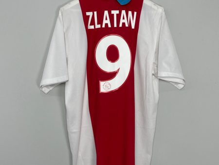 2001 02 AJAX ZLATAN #9 *BNWT* HOME SHIRT (L) ADIDAS on Sale