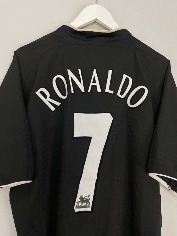 2003 05 MANCHESTER UNITED RONALDO #7 *STAND UP TO RACISM* AWAY SHIRT (M) NIKE Online Sale