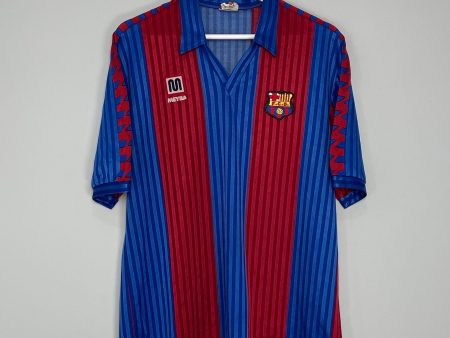 1989 92 BARCELONA #10 HOME SHIRT (XL) MEYBA For Discount