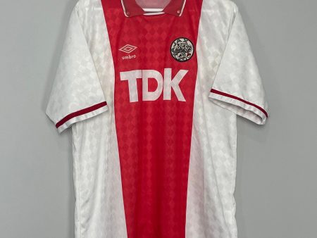 1989 91 AJAX HOME SHIRT (L) UMBRO Online Hot Sale